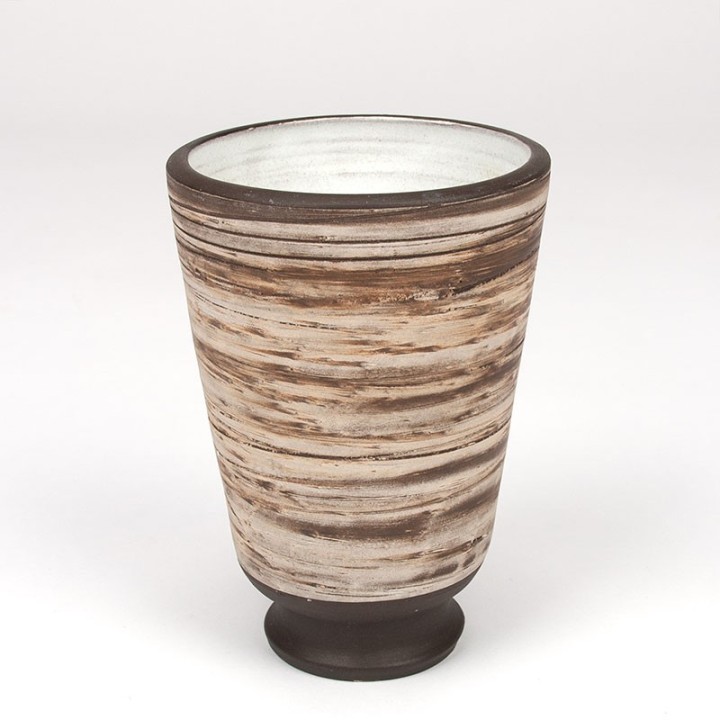 Birch bark series vintage ceramic vase by Jaap Ravelli