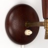Teak set of 2 Danish vintage wall lamps