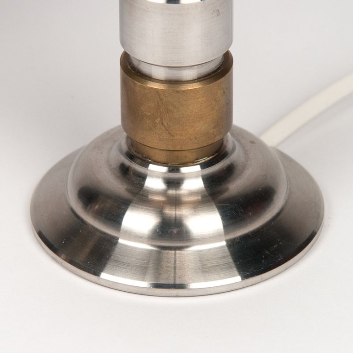 Set of Mid-Century vintage table lamps in brass and metal