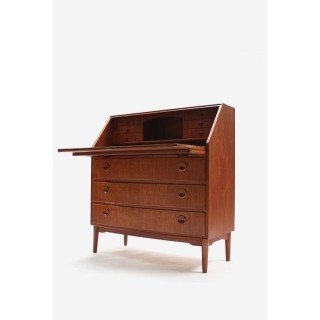 Secretaire in teak from Denmark - Retro Studio