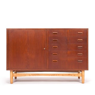 Mid-Century vintage Danish short model sideboard in teak