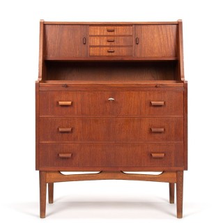 Secretary furniture vintage Danish model in teak