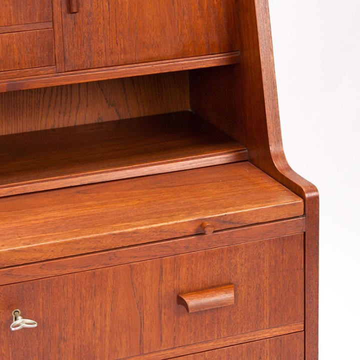 Secretary furniture vintage Danish model in teak