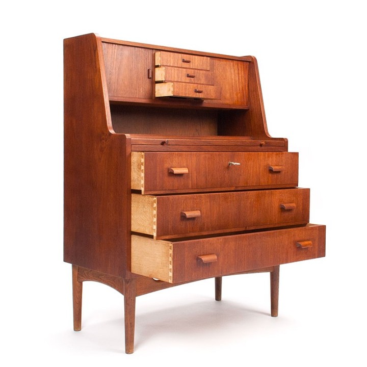Secretary furniture vintage Danish model in teak