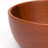 Danish teak vintage serving bowl round