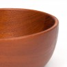 Danish teak vintage serving bowl round