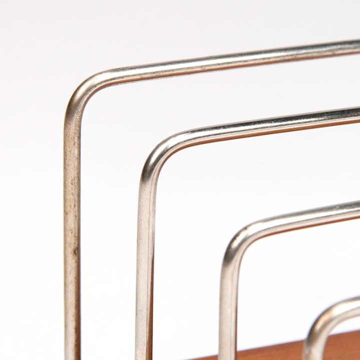 Vintage Danish Mid-Century Oak Letter Holder