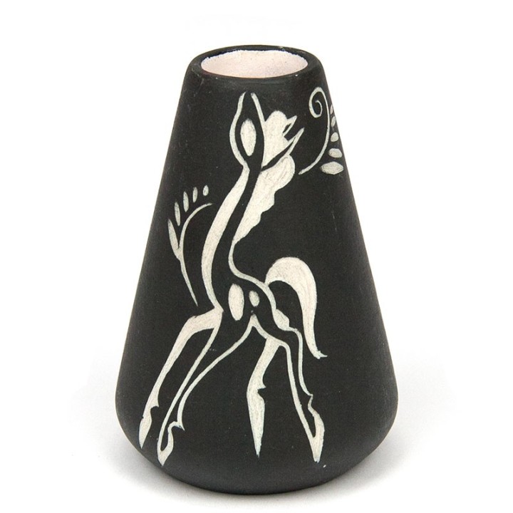 L'Ancora miniature vase with deer