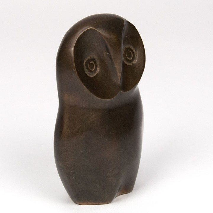 Abstract vormgegeven vintage sculptuur van een uil