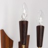 Set of Mid-Century rosewood wall lamps by Laoni-Belysning