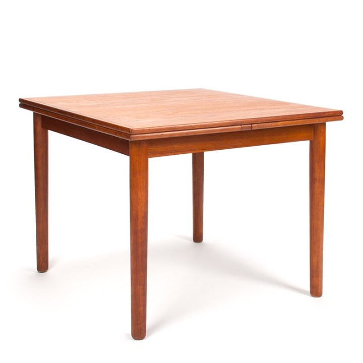 Square model Mid-Century Danish extendable dining table