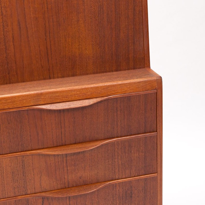 Erling Torvits vintage Deense secretaire voor Klim Møbelfabrik