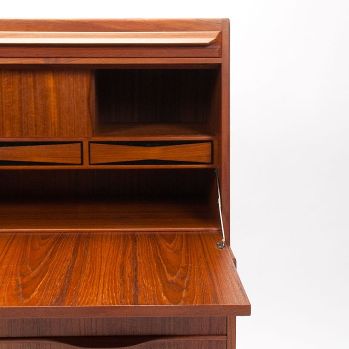 Erling Torvits vintage Deense secretaire voor Klim Møbelfabrik