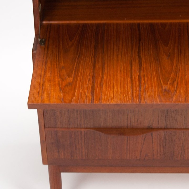 Erling Torvits vintage Deense secretaire voor Klim Møbelfabrik