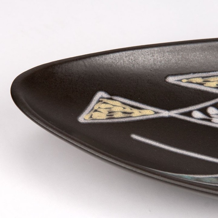 Burgundy Mid-Century vintage Søholm bowl