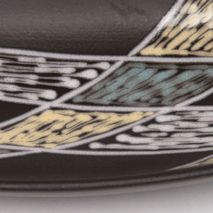 Burgundy Mid-Century vintage Søholm bowl