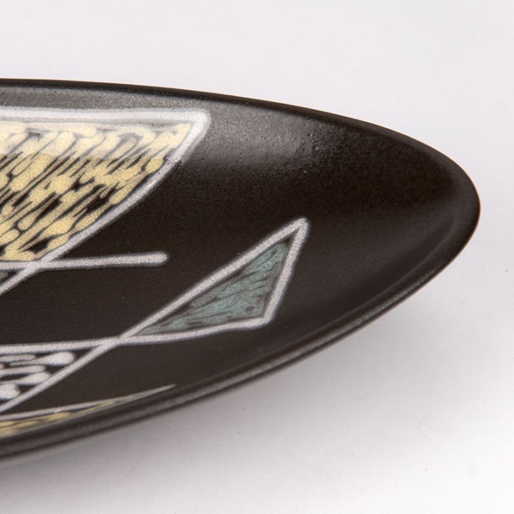 Burgundy Mid-Century vintage Søholm bowl