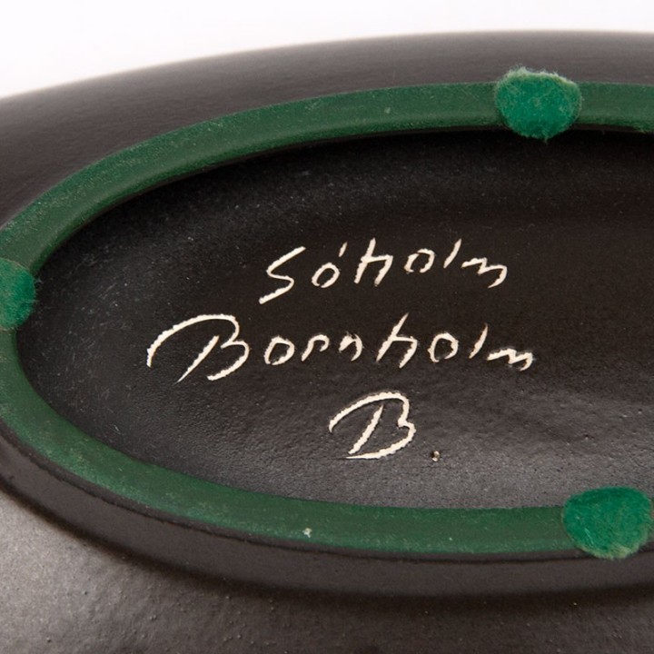 Burgundy Mid-Century vintage Søholm bowl