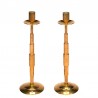 Dantorp Mid-Century vintage Danish design candlesticks in brass