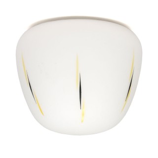 Vintage 1950s milk glass ceiling lamp