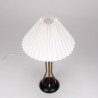 Set of Mid-Century vintage table lamps with brass details
