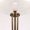 Set of Mid-Century vintage table lamps with brass details