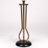 Set of Mid-Century vintage table lamps with brass details