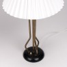 Set of Mid-Century vintage table lamps with brass details