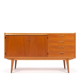 Small model Swedish vintage Mid-Century sideboard in teak