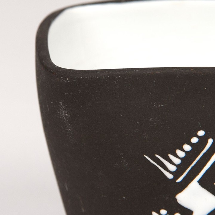 Keramiek vintage bloempotje jaren 50/60