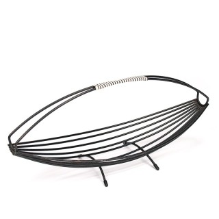 Vintage 1950s metal wire fruit bowl