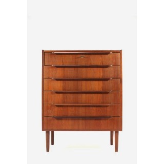 Ladekast in teakhout uit Denemarken jaren 60 - Retro Studio