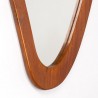 Danish organically shaped vintage mirror