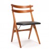 Teak Danish special vintage dining table chair