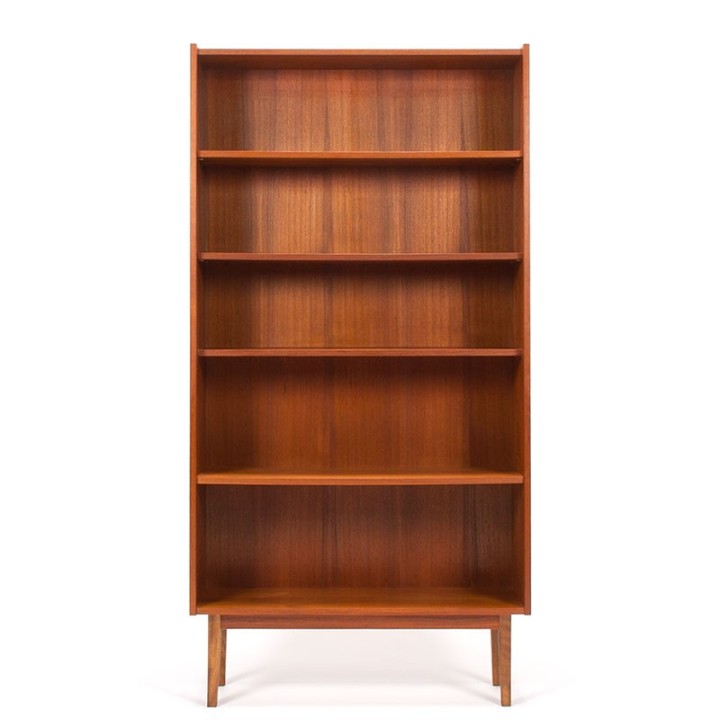 Deense Mid-Century vintage boekenkast in teak