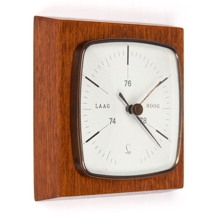 Vintage barometer in teak from Lufft