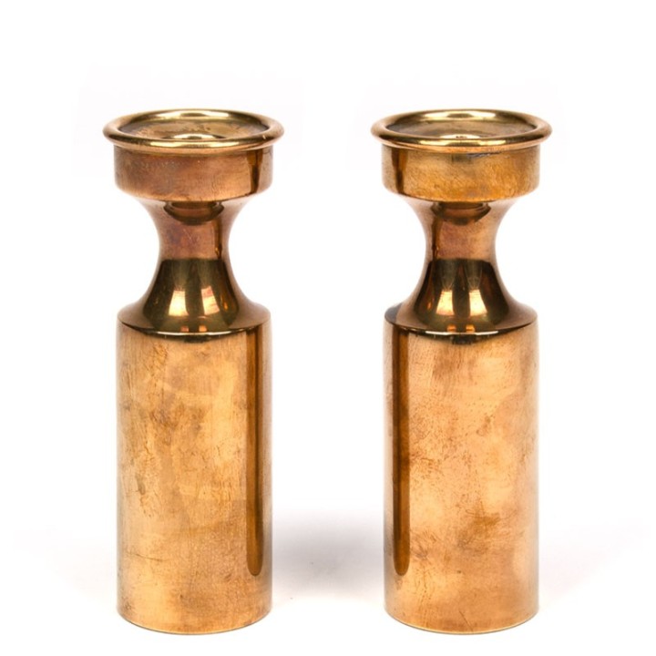 Set of 2 vintage brass candlesticks from Boyes