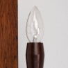Palissanderhouten Deense vintage wandlamp E.S. Horn