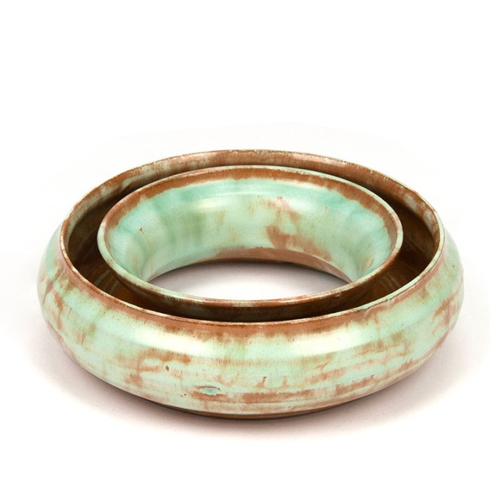 Sphinx vintage keramiek in groen tint