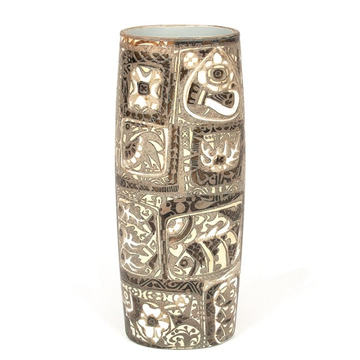 Royal Copenhagen groot model vintage Aluminia Baca vaas