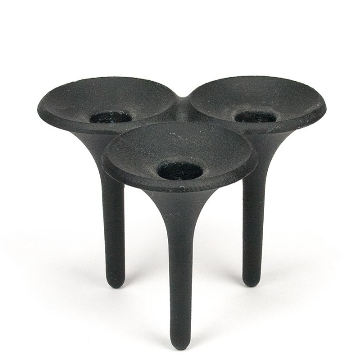 Christel & Christer Holmgren vintage cast iron candlestick