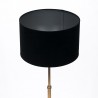 Mid-century Danish floor lamp in brass and powder-coated metal