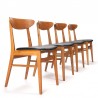 Mid-Century Farstrup 210 set of 4 Danish vintage chairs