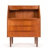 Mid-Century Danish vintage secretary desk with pull-out worktop