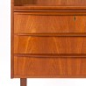 Mid-Century Danish vintage secretary desk with pull-out worktop