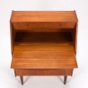 Mid-Century Danish vintage secretary desk with pull-out worktop