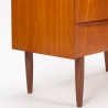 Mid-Century Danish vintage secretary desk with pull-out worktop