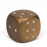 Decorative Mid-Century Brass Dice