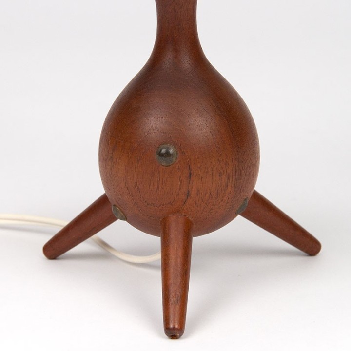 Mid-Century Deens vintage driepoot tafellampje