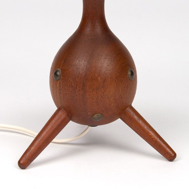 Mid-Century Deens vintage driepoot tafellampje